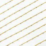 Load image into Gallery viewer, V288TT. Gold Filled with Sterling Silver Beads Satellite Chain