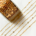 Load image into Gallery viewer, 14k Gold Filled Paperclip and Diamond Cut Marina Link Chain