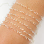 Load image into Gallery viewer, Sterling Silver Flat Cable Chain