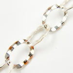 Load image into Gallery viewer, Sterling Silver Hammered Round Link Chain
