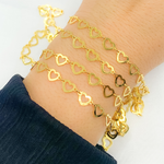 Load image into Gallery viewer, Gold Plated 925 Sterling Silver Heart Chain