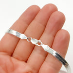Load image into Gallery viewer, Sterling Silver 4.3mm Herringbone Necklace