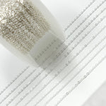 Load image into Gallery viewer, Sterling Silver Flat Cable Chain