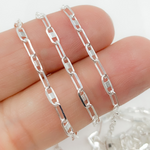 Load image into Gallery viewer, Sterling Silver Oval & Mariner Link Chain