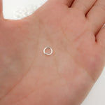 Load image into Gallery viewer, White Sterling Silver Open Jump Ring