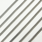 Load image into Gallery viewer, Oxidized Sterling Silver Curb Chain