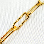 Load image into Gallery viewer, 14K Gold Filled Hammered Paperclip Chain