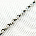 Load image into Gallery viewer, Oxidized Sterling Silver Oval Rolo Chain