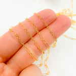 Load image into Gallery viewer, 14k Gold Filled Oval & 3 Round Link Chain.