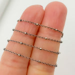 Load image into Gallery viewer, Oxidized Sterling Silver Cube Satellite Necklace