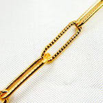 Load image into Gallery viewer, 14K Gold Filled Hammered Paperclip Chain