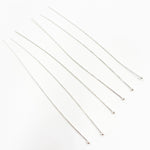 Load image into Gallery viewer, Gauge White Sterling Silver Ball 3 Inch Headpin