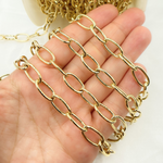 Load image into Gallery viewer, Gold Plated Sterling Silver Smooth Oval Link Chain