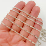 Load image into Gallery viewer, Sterling Silver Curb Chain