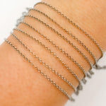Load image into Gallery viewer, Oxidized Sterling Silver Rolo Chain