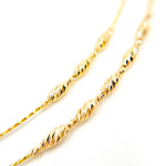 Load image into Gallery viewer, 275/395. 14K Solid Gold Fancy Choker Necklace