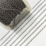 Load image into Gallery viewer, Oxidized Hammered Cable Chain
