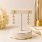 Load image into Gallery viewer, EFG52163. 14K Solid Gold Diamond Dangle Earrings