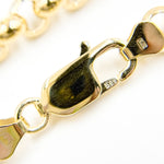 Load image into Gallery viewer, 000HVR0534000. 14K Solid Yellow Gold Round Rolo Hollow Chain Necklace
