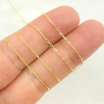 Load image into Gallery viewer, 14k Solid Yellow Gold Flat Oval Link Chain