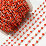 Load image into Gallery viewer, Coral Sterling Silver Wire Chain