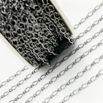 Load image into Gallery viewer, V230BR. Oxidized 925 Sterling Silver Long & Short Link