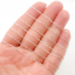 Load image into Gallery viewer, Sterling Silver Diamond Cut Paperclip Link Chain