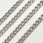 Load image into Gallery viewer, Oxidized Sterling Silver Thick Curb Chain