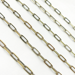 Load image into Gallery viewer, Two Tone Black Rhodium and Gold Plated Paperclip Textured Chain