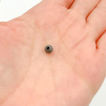 Load image into Gallery viewer, 4MM Black Rhodium Sterling Silver Seamless Laser Cut Beads