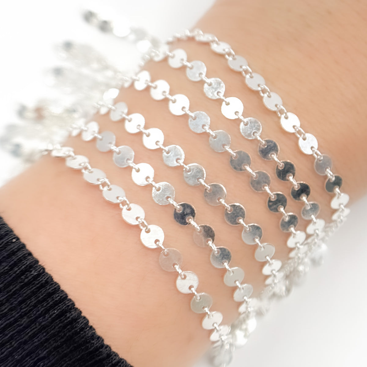 Sterling Silver Disc Chain