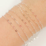 Load image into Gallery viewer, Sterling Silver Flat Heart Link Chain