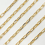 Load image into Gallery viewer, Gold Plated Sterling Silver Rectangular Link Chain