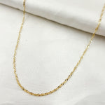 Load image into Gallery viewer, 14K Solid Gold Wheat Chain