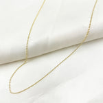 Load image into Gallery viewer, 14K Solid Gold Ball Necklace