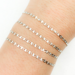 Load image into Gallery viewer, 925 Sterling Silver Diamond Cut Mariner Link Chain.