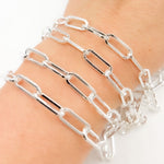 Load image into Gallery viewer, Sterling Silver Paperclip Chain