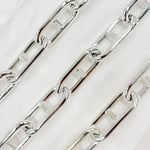 Load image into Gallery viewer, Sterling Silver Hollow Marina Link Chain