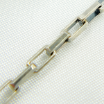 Load image into Gallery viewer, Oxidized Sterling Silver Diamond Cut Box Link Chain