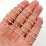 Load image into Gallery viewer, Sterling Silver Figaro Chain