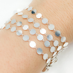 Load image into Gallery viewer, 925 Sterling Silver Mirror Circle Link Chain.