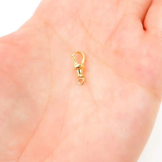 23MM Gold-plated Sterling Silver Swivel Clasp