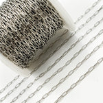Load image into Gallery viewer, Oxidized Sterling Silver Paperclip Link Chain