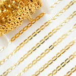 Load image into Gallery viewer, 11SM64GF. 14K Gold-Filled Modern Rectangular Fancy Link Chain
