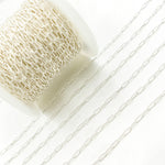 Load image into Gallery viewer, Sterling Silver Hammered Paperclip Chain