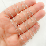 Load image into Gallery viewer, 925 Sterling Silver Flat Cable Chain.
