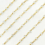 Load image into Gallery viewer, Crystal Gold Plated 925 Sterling Silver Wire Chain.