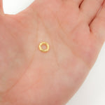 Load image into Gallery viewer, 8MM_14 Gauge Gold Plated Sterling Silver Hammered Open Jump Ring