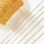 Load image into Gallery viewer, Gold-Filled Flat Oval Link Chain