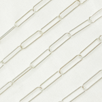 Load image into Gallery viewer, 925 Sterling Silver Smooth Paperclip Link Chain